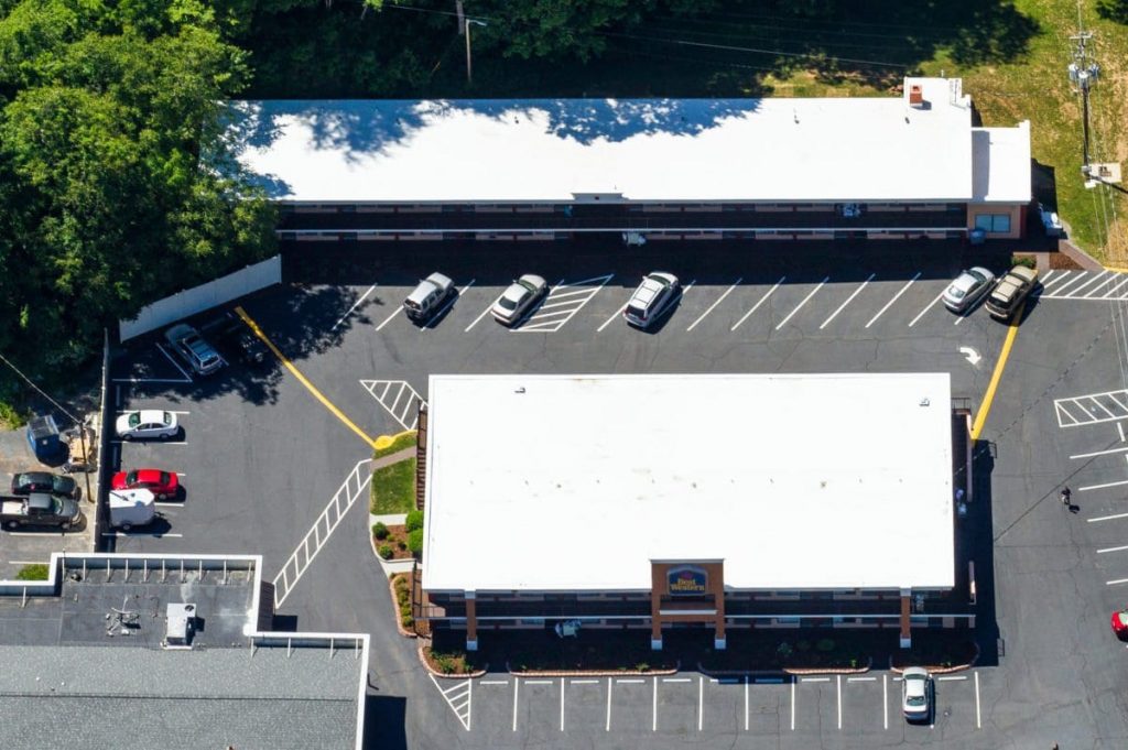 Commercial flat roof
