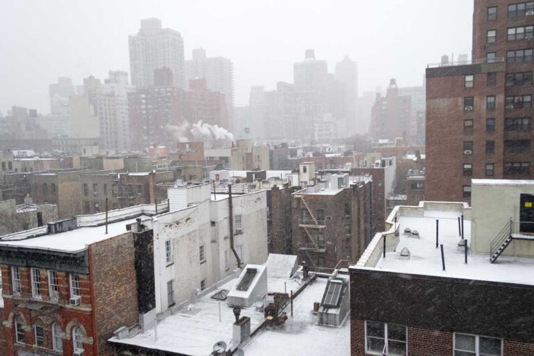 Winter commercial roof maintenance