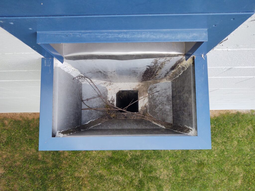 Commercial roof scupper and downspout