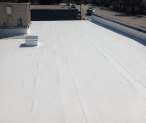 New tpo commercial roof install