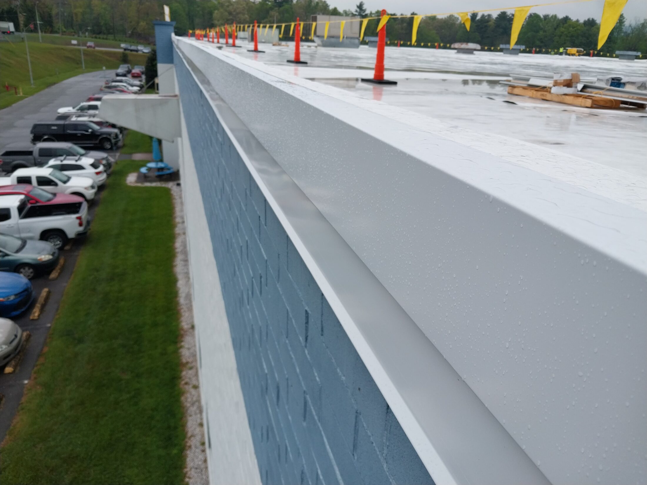New edge metal installation