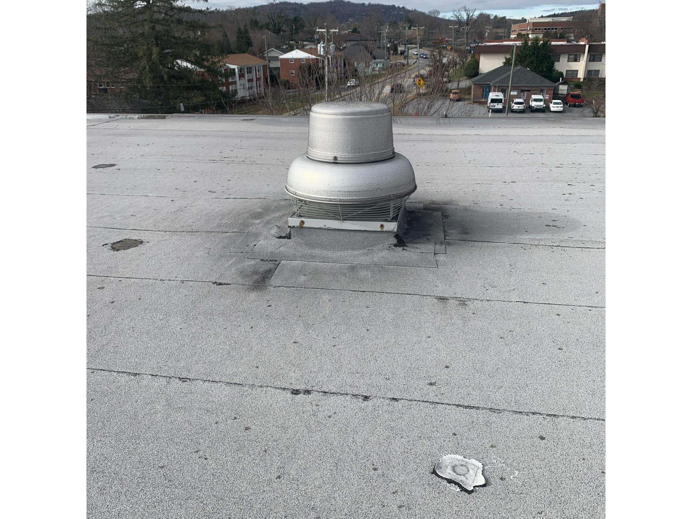 Old catholic school flat roof