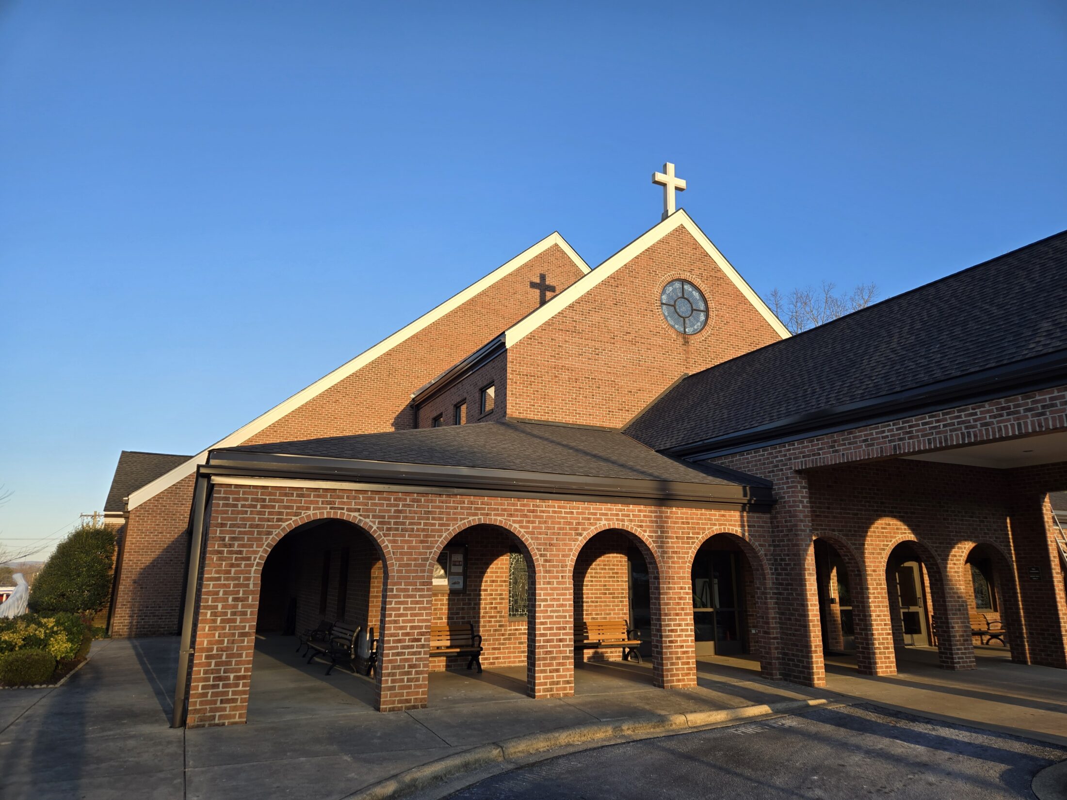 Finished metal replacement at a church
