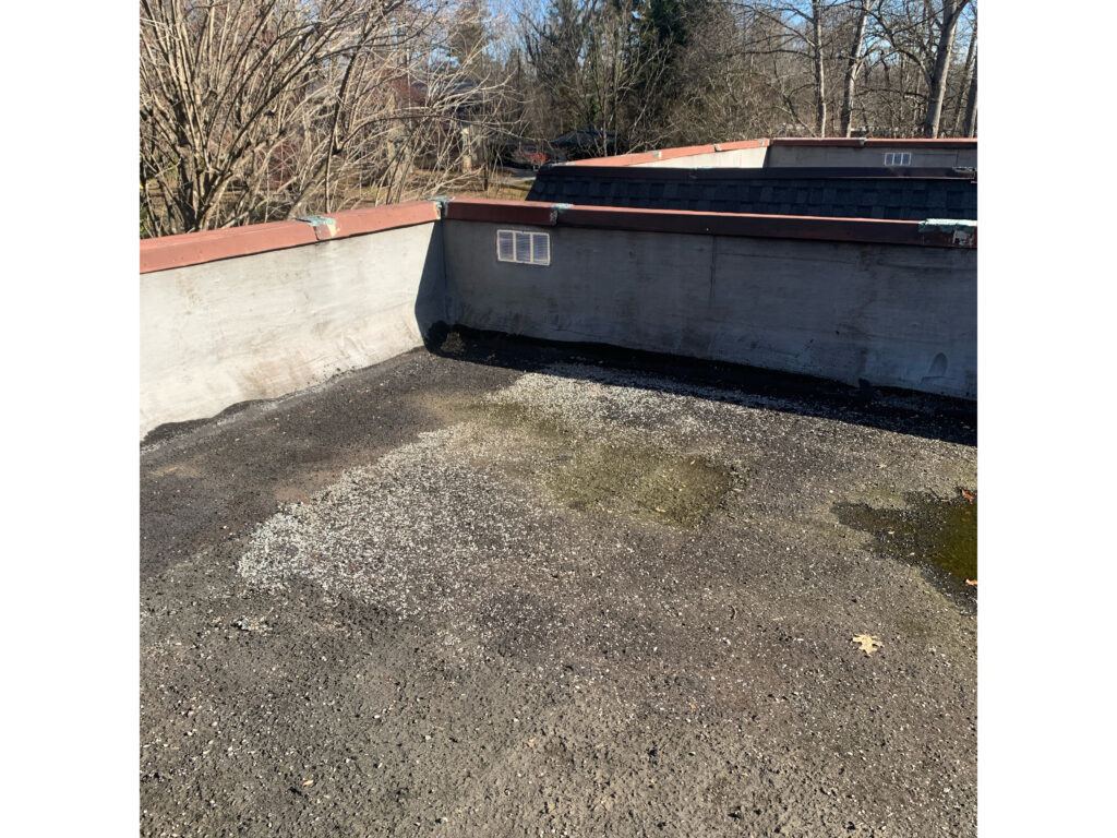 Old built up roof that is ready for replacement
