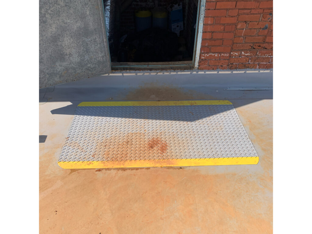 Roof dog house door walkpad