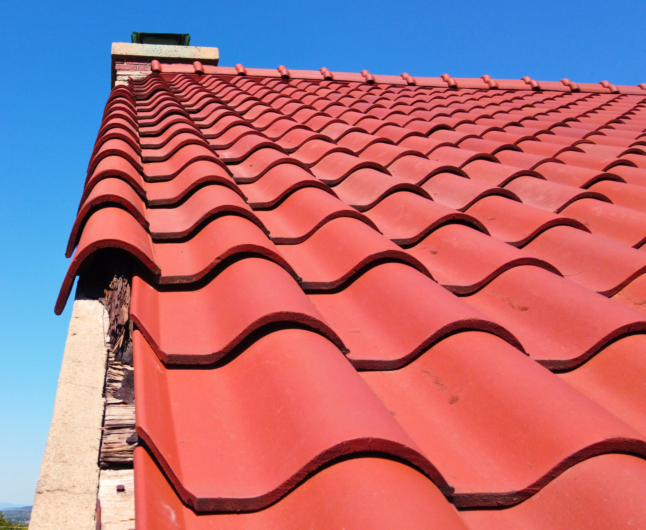 Missing roof tiles