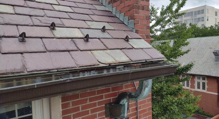 Slate Roof completed Repair